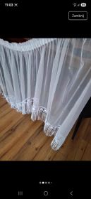 Firana uszyta na taśmie karnisz 180-200