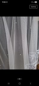 Firana uszyta na taśmie karnisz 180-200