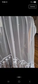 Firana uszyta na taśmie karnisz 180-200