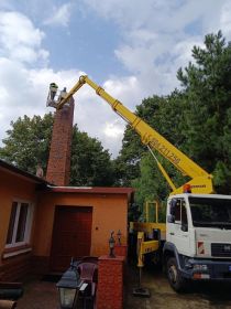 Usługi podnośnikiem koszowym 24m. Wynajem podnośnika...