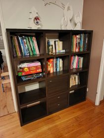 Zestaw mebli BRW Kaspian komoda biblioteczka i szafka nocna