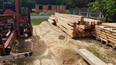 Tartak Spalinowy Objazdowy Przejezdny