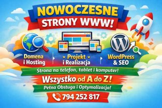 Wykonam stronę internetową od A do Z