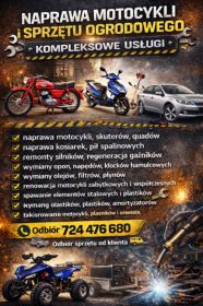 Serwis , Mechanik Motocyklowy , naprawa pił, kos...