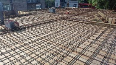 Szalowanie, zbrojenie, zalewanie stropów