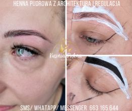 Makijaż, henna pudrowa, laminacja i przedłużanie rzęs !