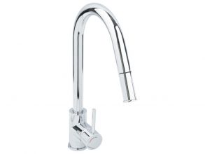 Kran kuchenny z wyciąganą wylewką. Nowy