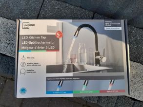 Bateria kuchenna, umywalkowa LED, 360° obrotowa. Kolor...