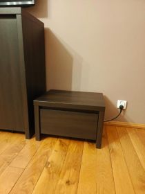 Zestaw mebli BRW Kaspian komoda biblioteczka i szafka nocna