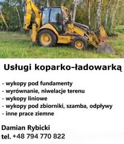 Usługi koparko-ładowarka.
