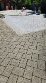 Czyszczenie kostki z odsysaniem błota, odgrzybianie...