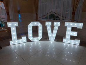Napis Love podświetlany led, wesela, imprezy...