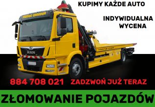 Kasacja pojazdów, kupimy każde auto!