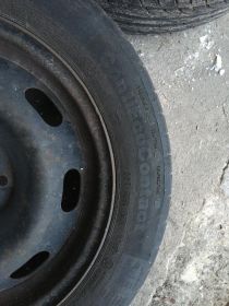 4x felgi stalowe (15') z oponami Continental i Firestone...