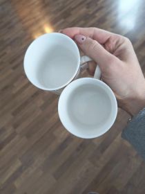 Talerze obiadowe deserowe filiżanki