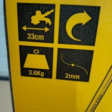 Podkaszarka akumulatorowa dewalt body