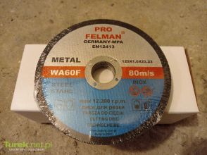 Tarcze do cięcia metalu stali 125x1,0x22mm