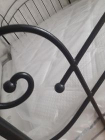 Łóżko metalowe 140x200, materac