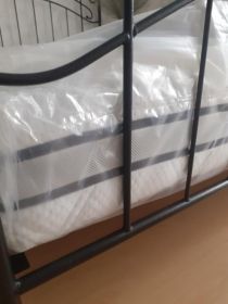 Łóżko metalowe 140x200, materac