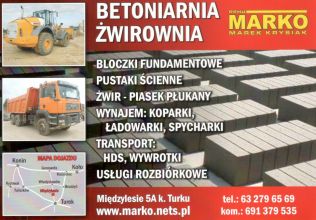 Żwirownia - Betoniarnia MARKO Międzylesie
