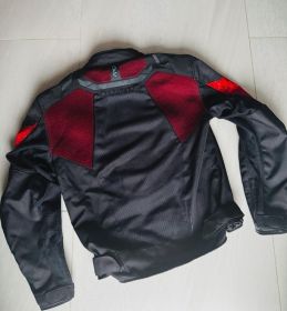 Kurtka Motocyklowa tekstylna REBELHORN JAX czarno-czerwona L