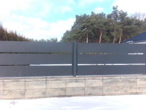 Ogrodzenia metalowe aluminiowe panelowe