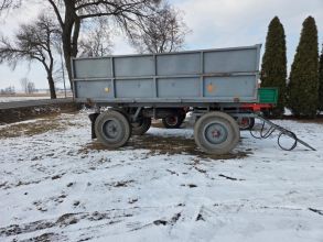 Przyczepa rolnicza Złocieniec T070 1988r wywrot na boki...