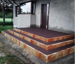 Prace brukarskie, układanie kostki brukowej