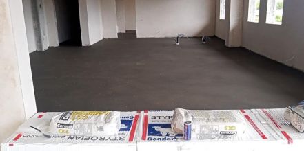 Posadzki maszynowe miksoretem wylewki styrobeton