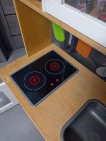 Kuchnia drewniana z akcesoriami