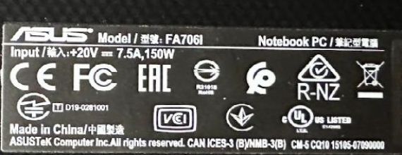 Laptop gamingowy ASUS FA706I