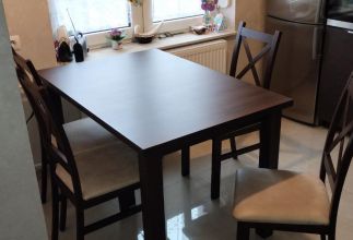 Zestaw stół 120x80 +krzesla