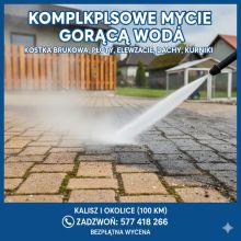 Mycie kostki brukowej