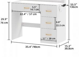 Toaletka xe stołkiem