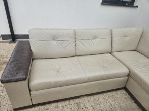 Narożnik ze skóry naturalnej