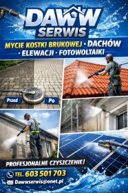 Mycie Kostki Brukowej Elewacji Dachów Fotowoltaika Tarasy